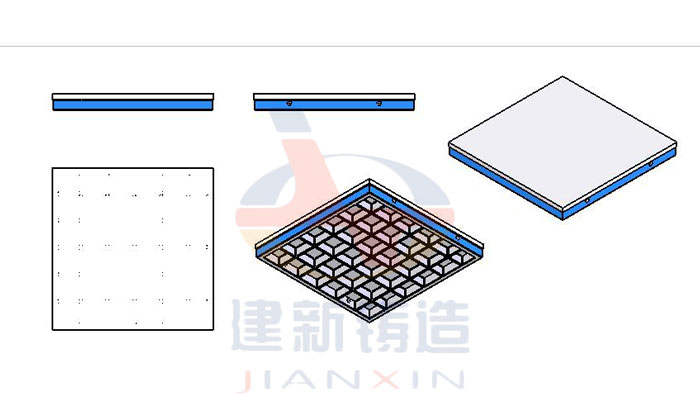 鑄鐵平臺的圖紙設計